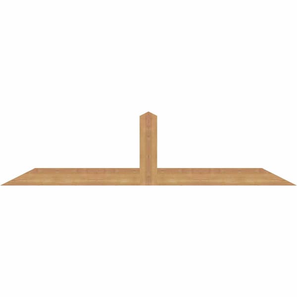 Ekena Millwork Portland Smooth Timber Gable Bracket, Western Red Cedar, 60"W x 15"H x 1 1/2"D x 3 1/2"F, 6/12 Pitch GBW060X15X0204POR00SWR - main